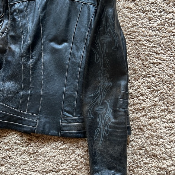 Harley Davidson Genuine Leather Distressed Leather Jacket - Picture 5 of 5